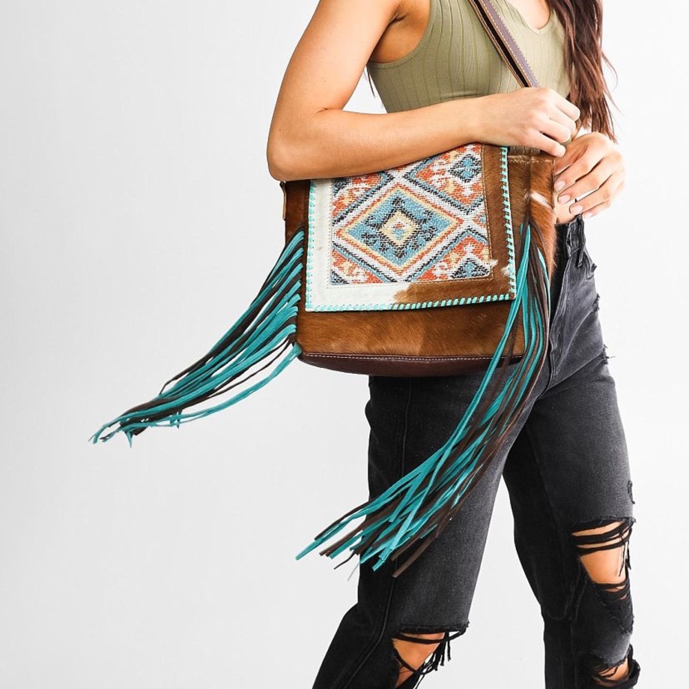 Myra Bag Leather Fringe Purse